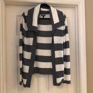 Express Striped Cardigan Sweater